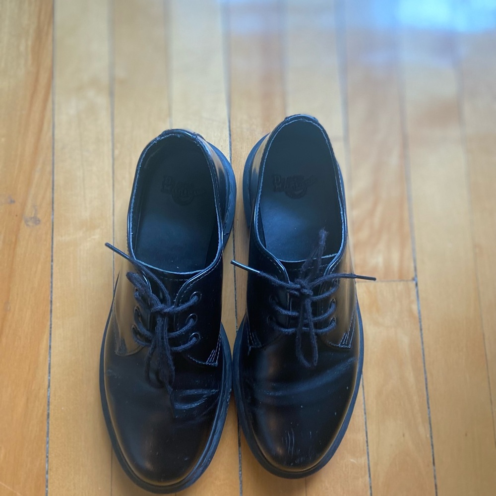 Dr Martens- Mono leather loafers